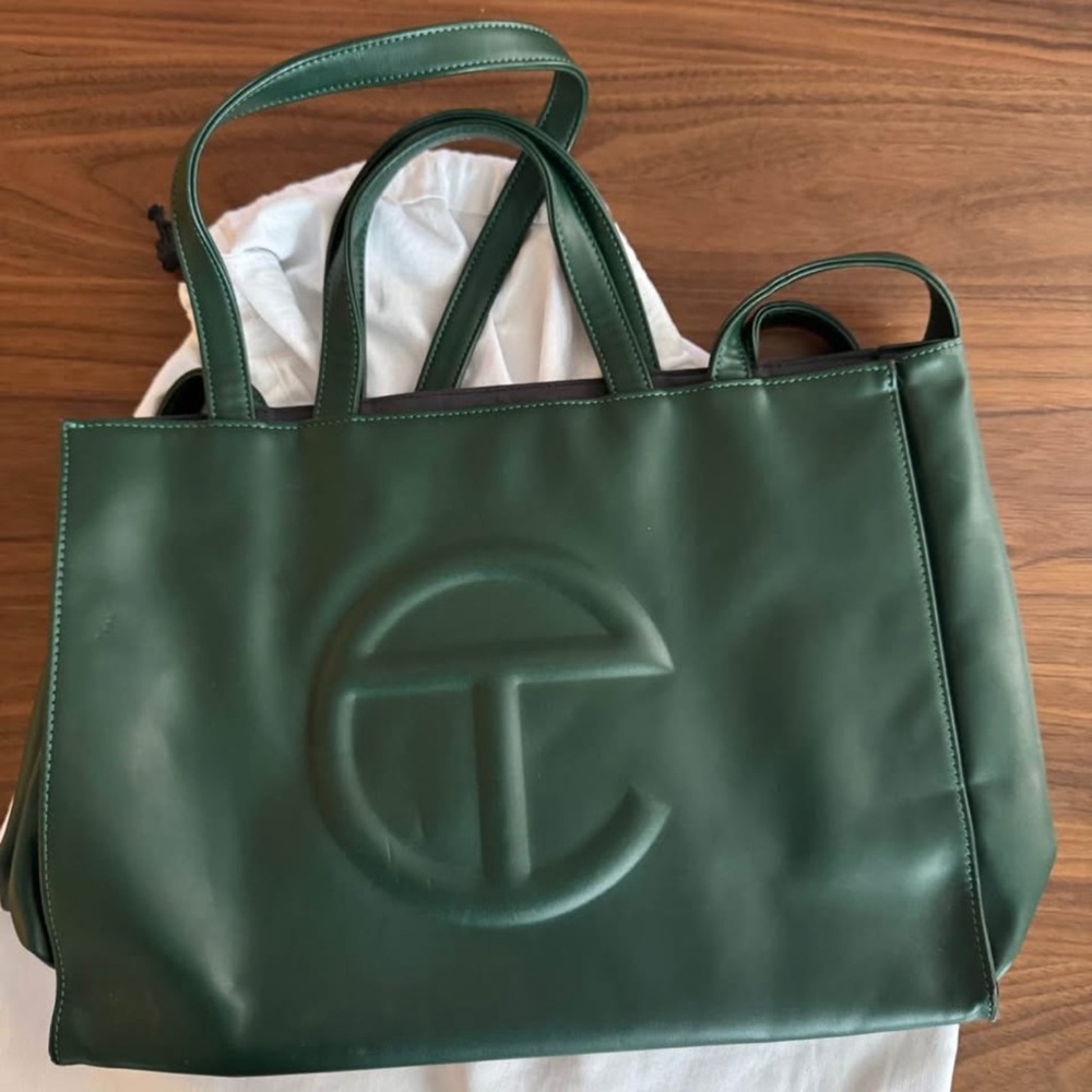Telfar Dark Green Medium Tote Bag